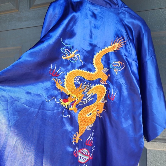 Golden Dragon Blue Robe M - Picture 5 of 6